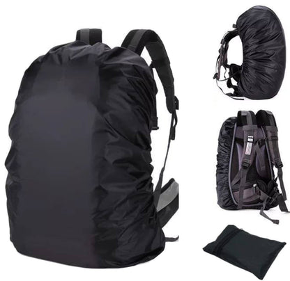 Jegyasa Waterproof Dust & Rain Cover with Pouch, Adjustable Fit for 27L-37L Backpacks - Ideal for School, College, Office, and Trekking