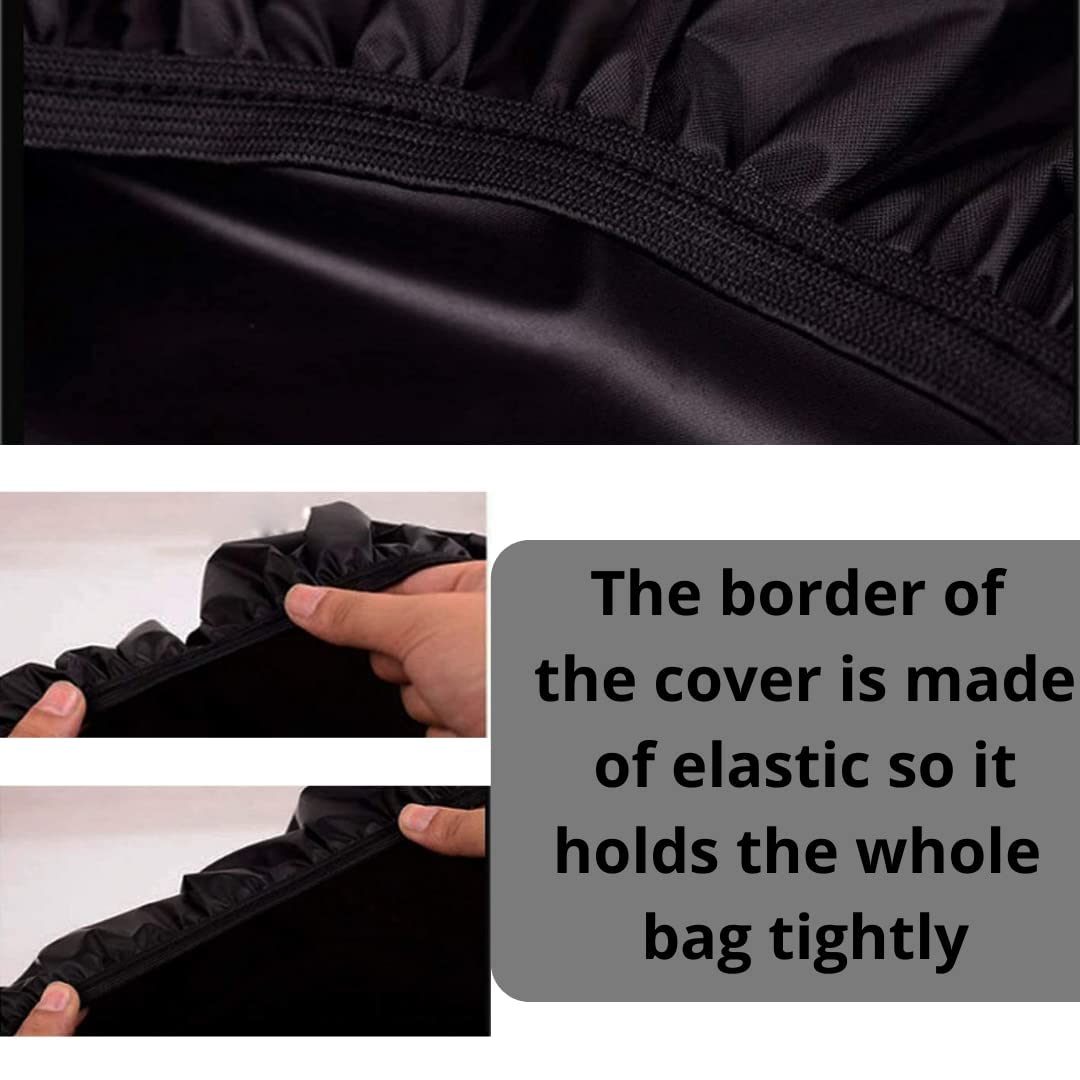 Jegyasa Waterproof Dust & Rain Cover with Pouch, Adjustable Fit for 27L-37L Backpacks - Ideal for School, College, Office, and Trekking